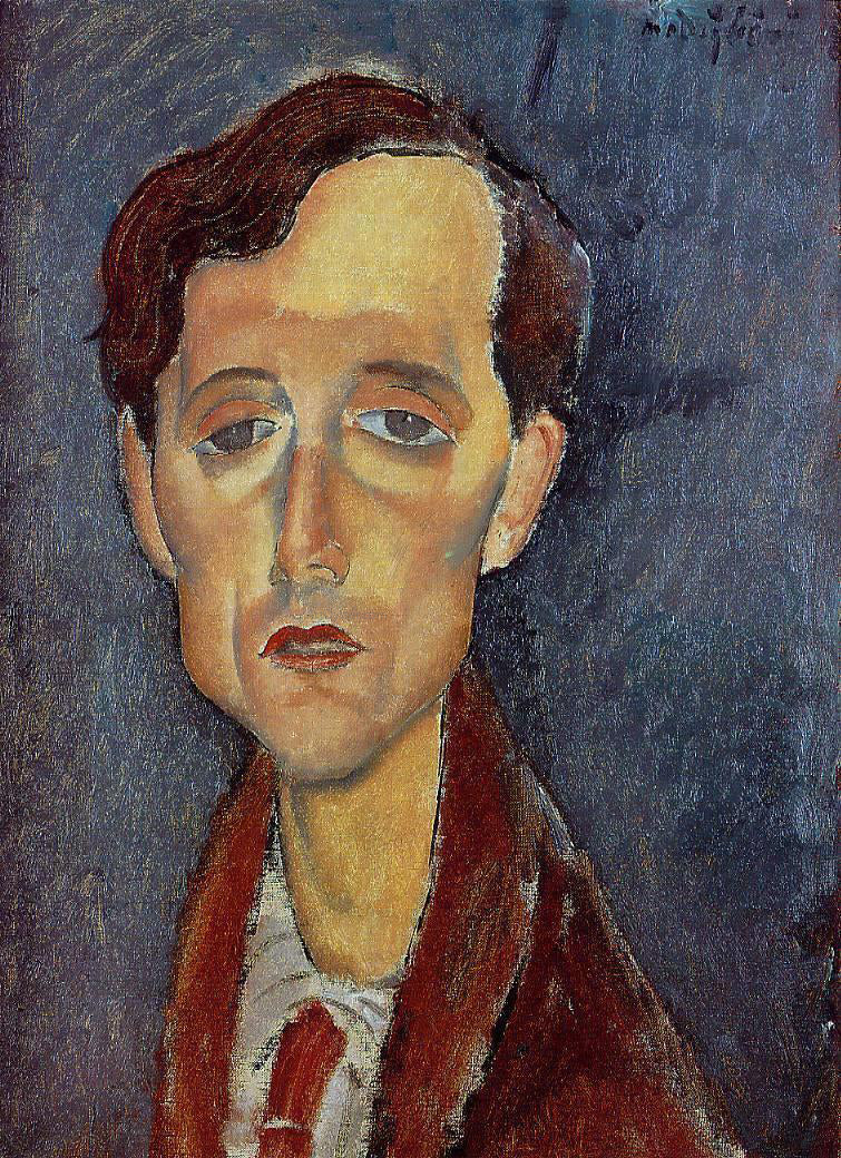  Amedeo Modigliani Frans Hellens - Canvas Print