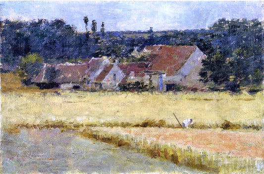  Theodore Robinson A French Farmhouse - Canvas Print