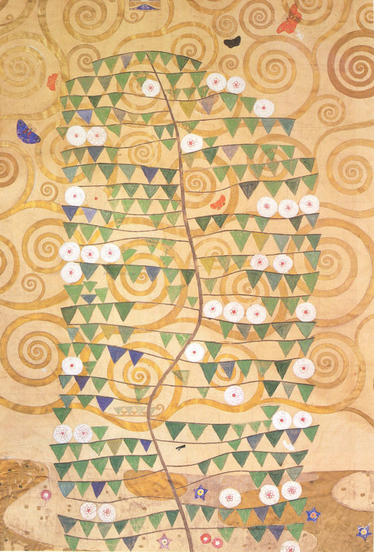  Gustav Klimt Frieze of the Villa Stoclet in Brussels Right Part of the Tree of Life - Canvas Print