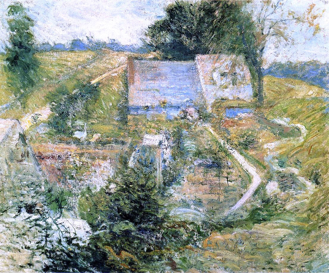  John Twachtman From the Upper Terrace - Canvas Print