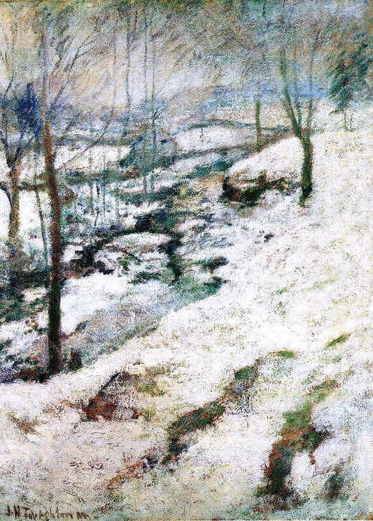  John Twachtman Frozen Brook - Canvas Print