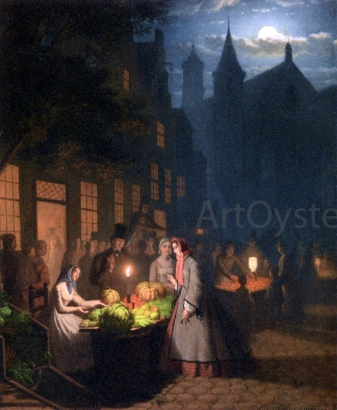  Johann Mongles Culverhouse Fruit and Vegetable Market - Canvas Print