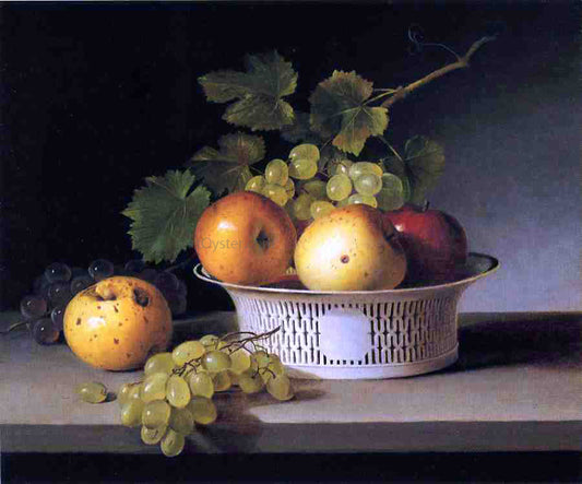  James Peale Fruit Still Life with Chinese Export Basket - Canvas Print