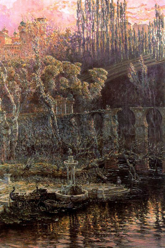  Antonio Munoz Degrain Fuente de la Sultana - Canvas Print