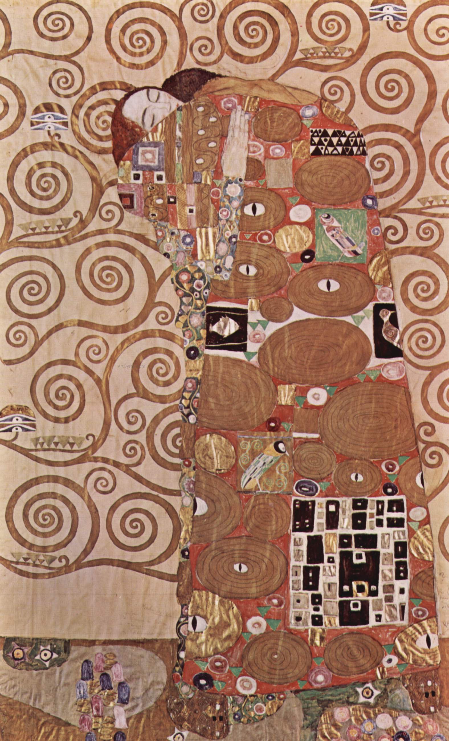  Gustav Klimt Fulfillment - Canvas Print