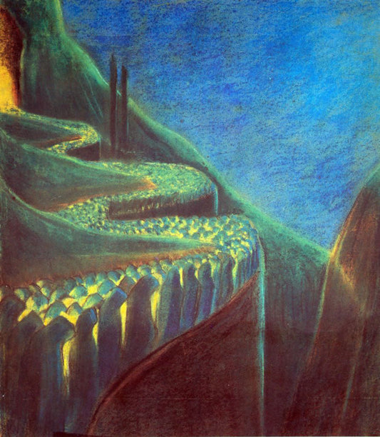  Mikalojus Ciurlionis Funeral Symphony VI - Canvas Print