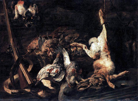  Jan Fyt Game and Hunting Gear Discovered by a Cat - Canvas Print
