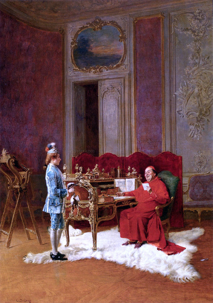  Charles Edmond Delort Game For The Cardinal - Canvas Print