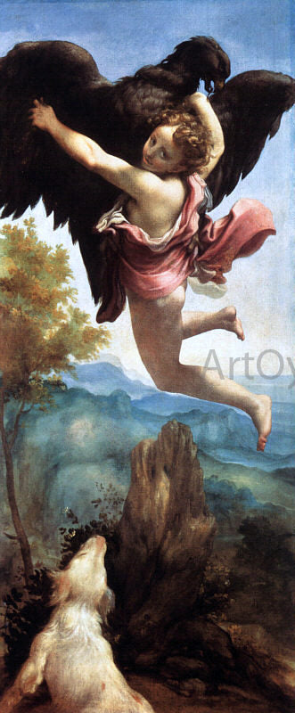  Correggio Ganymede - Canvas Print