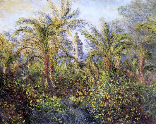  Claude Oscar Monet Garden in Bordighera, Morning Effect - Canvas Print