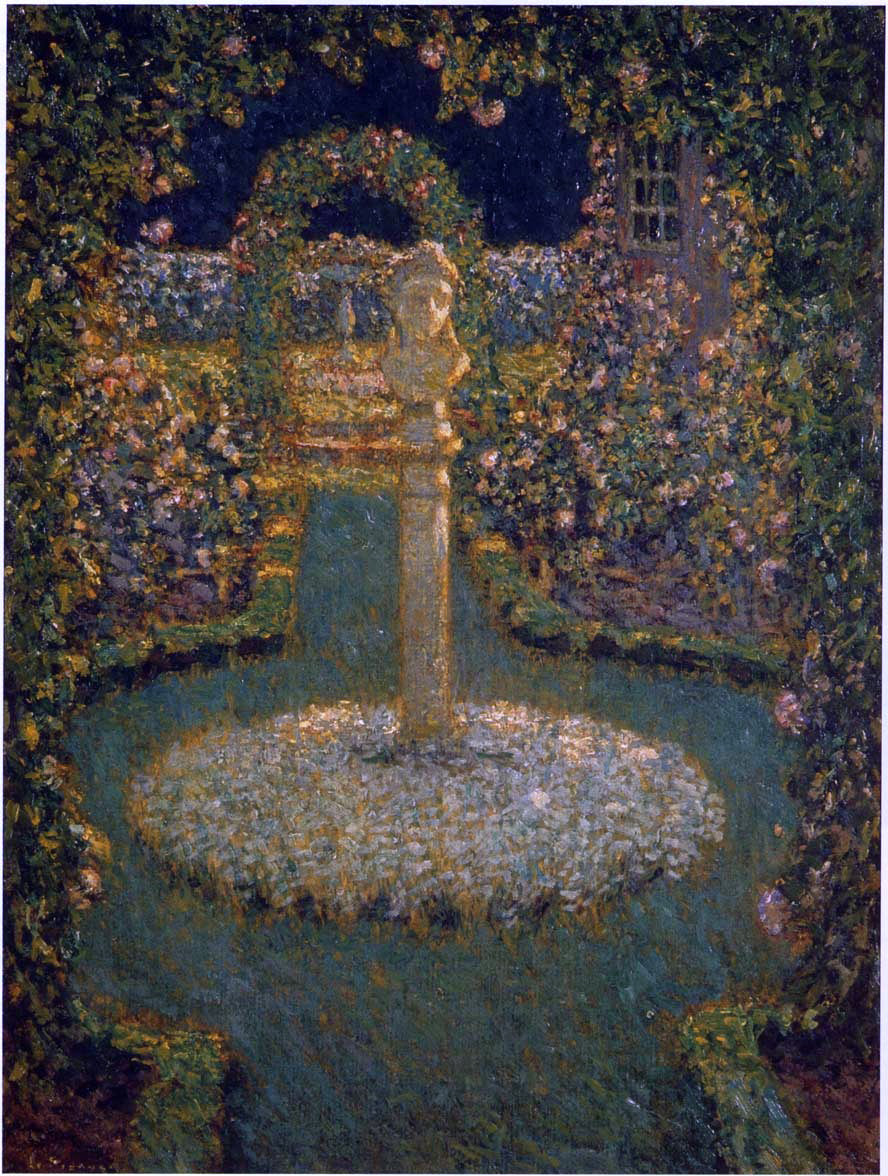  Henri Le Sidaner Garden in the Full Moon - Canvas Print