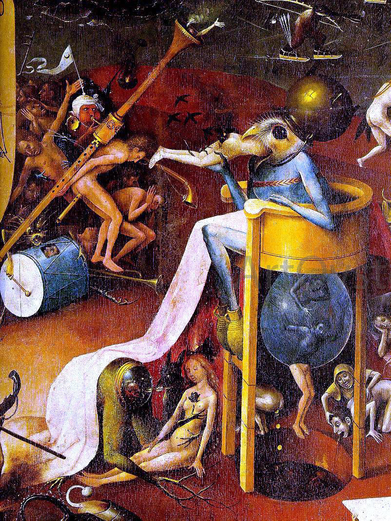  Hieronymus Bosch Garden of Earthly Delights [detail] - Canvas Print