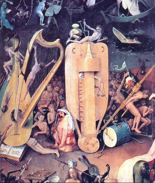  Hieronymus Bosch Garden of Earthly Delights, detail of right wing - Canvas Print