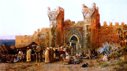  Edwin Lord Weeks Gate of Shehal, Morocco - Canvas Print