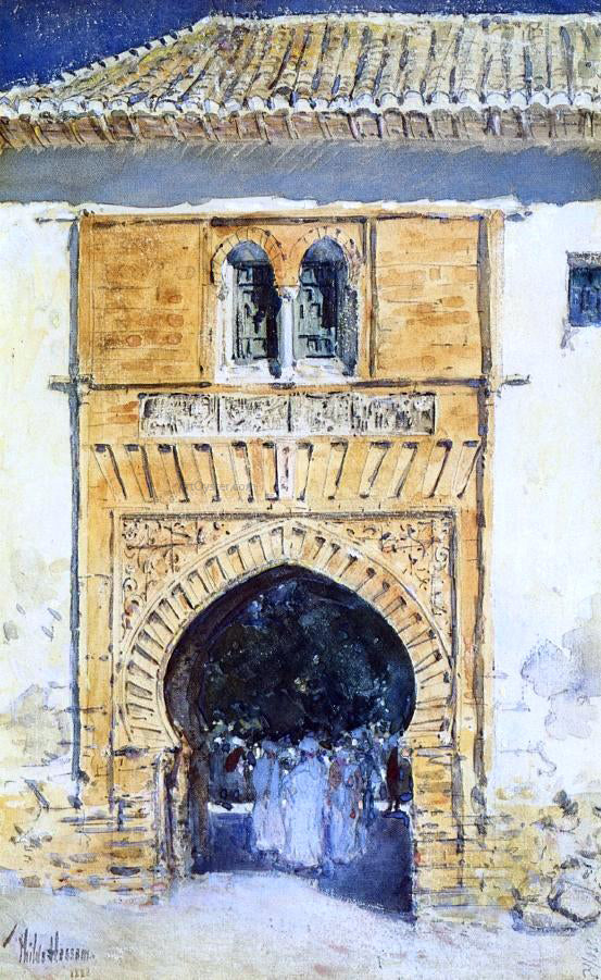  Frederick Childe Hassam Gate of The Alhambra - Canvas Print