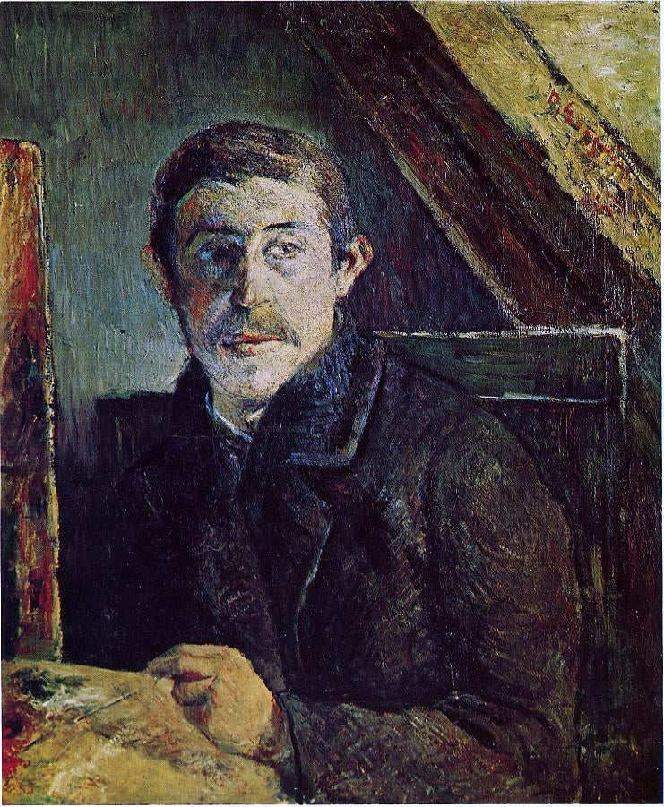  Paul Gauguin Gauguin at His Easel - Canvas Print