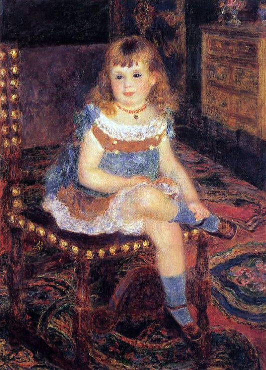  Pierre Auguste Renoir Georgette Charpentier Seated - Canvas Print