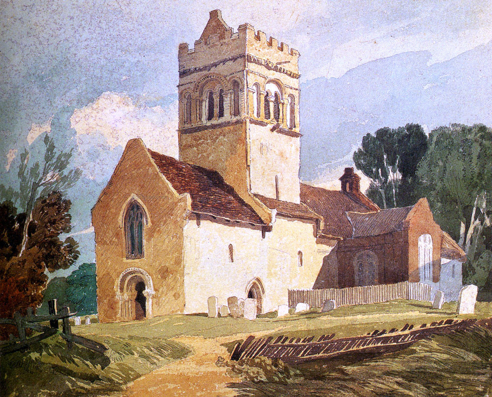  John Sell Cotman Gillingham Church, Norfolk - Canvas Print