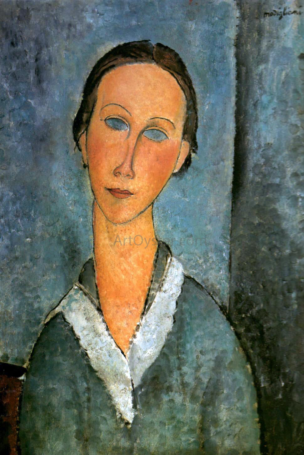  Amedeo Modigliani Girl in a Sailor's Blouse - Canvas Print