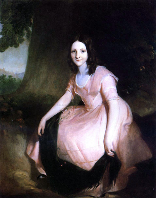  Thomas Sully Girl in Pink - Canvas Print