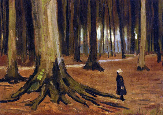  Vincent Van Gogh Girl in the Woods - Canvas Print