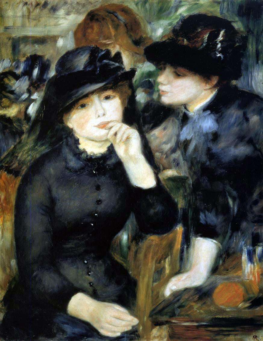  Pierre Auguste Renoir Girls in Black - Canvas Print