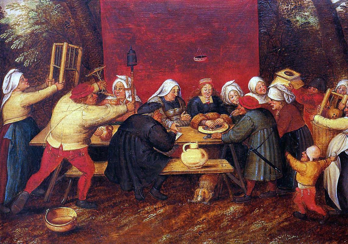  The Younger Pieter Bruegel Giving Presents at a Wedding - Canvas Print