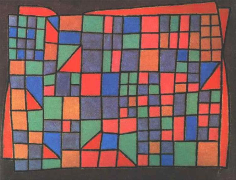  Paul Klee Glass Facade - Canvas Print