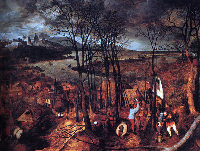  The Elder Pieter Bruegel Gloomy Day - Canvas Print