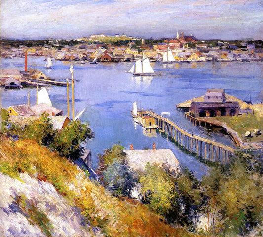  Willard Leroy Metcalf Gloucester Harbor - Canvas Print