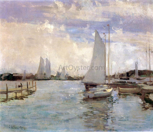  John Twachtman Gloucester Harbor - Canvas Print