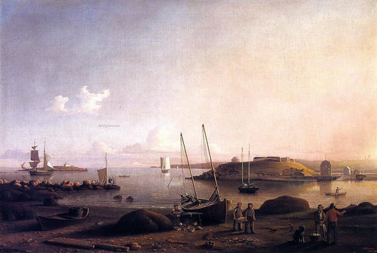  Fitz Hugh Lane Gloucester Harbor - Canvas Print