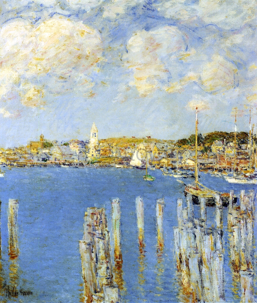  Frederick Childe Hassam Gloucester Inner Harbor - Canvas Print