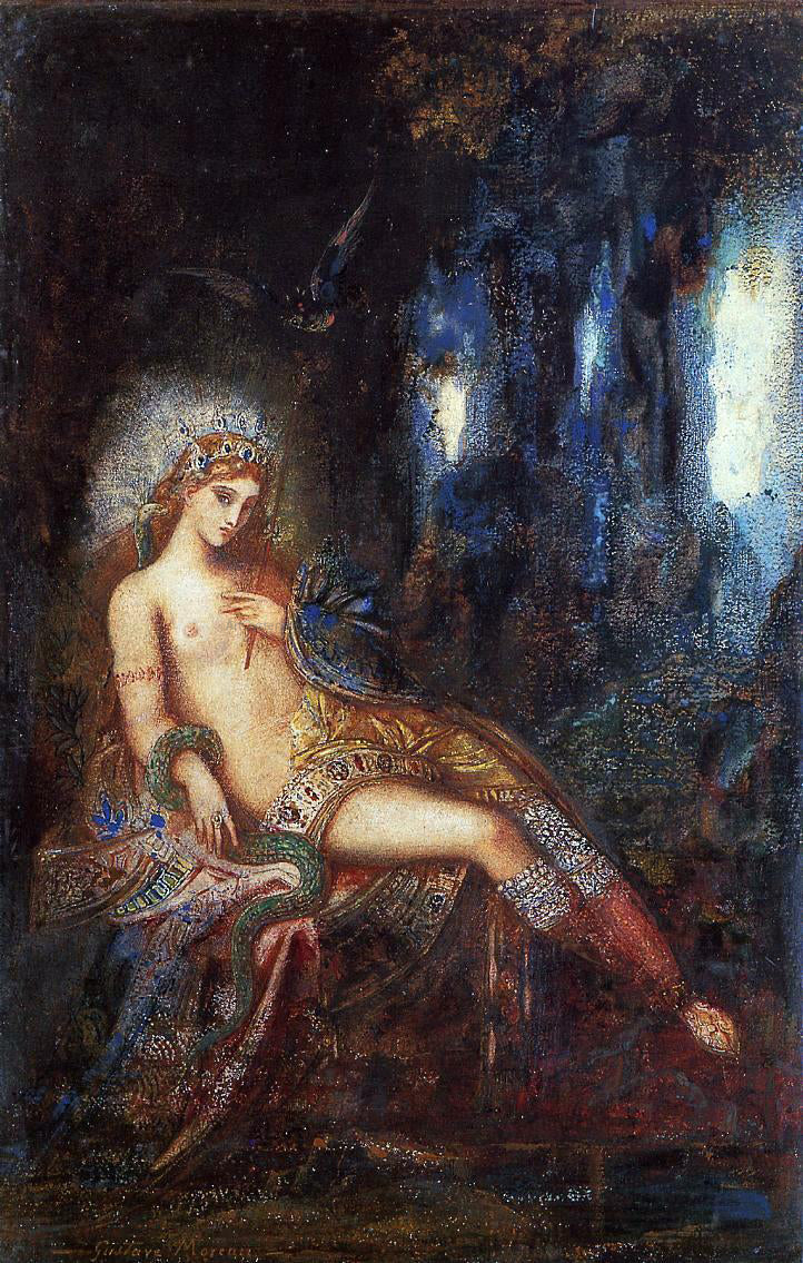  Gustave Moreau Goddess on the Rocks - Canvas Print