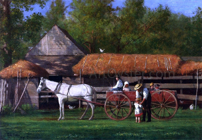  Enoch Wood Perry Going for a Ride - Canvas Print