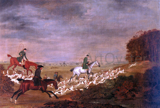  James Seymour Going To Cover; Sir William Jolliffe With His Hounds Riding Toward A Covert - Canvas Print