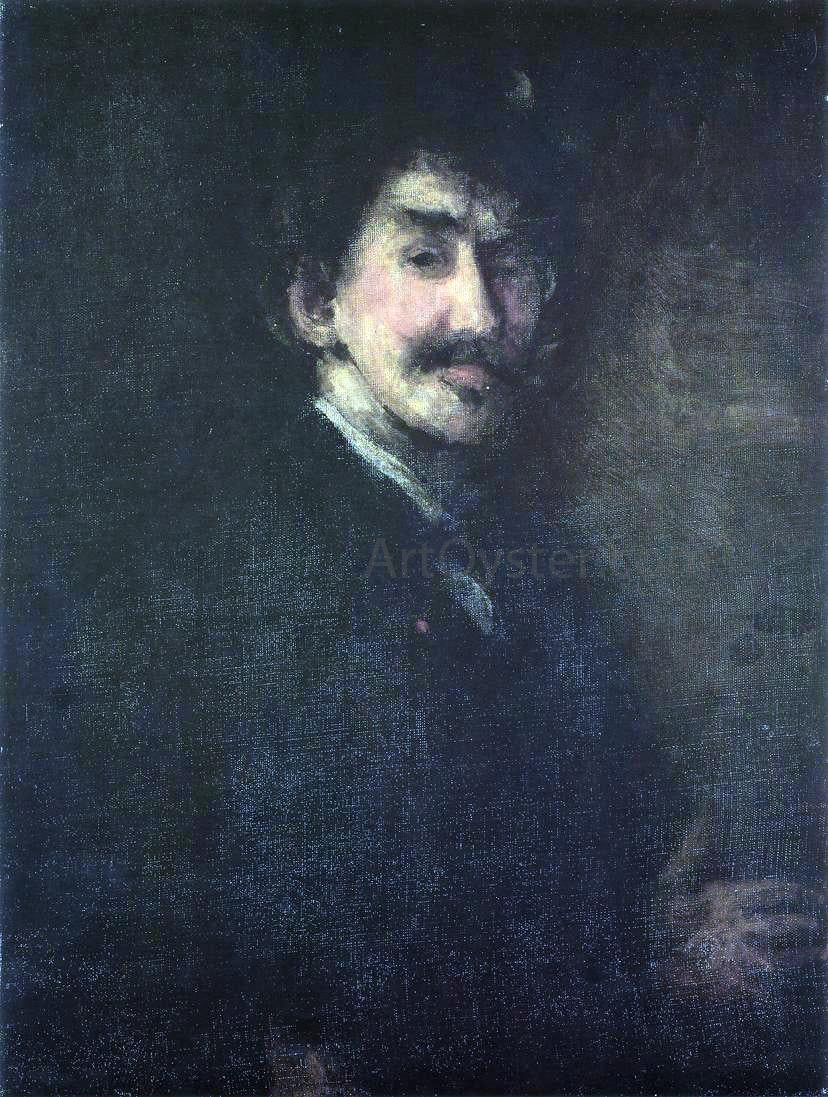  James McNeill Whistler Gold and Brown (also known as Self Portrait) - Canvas Print