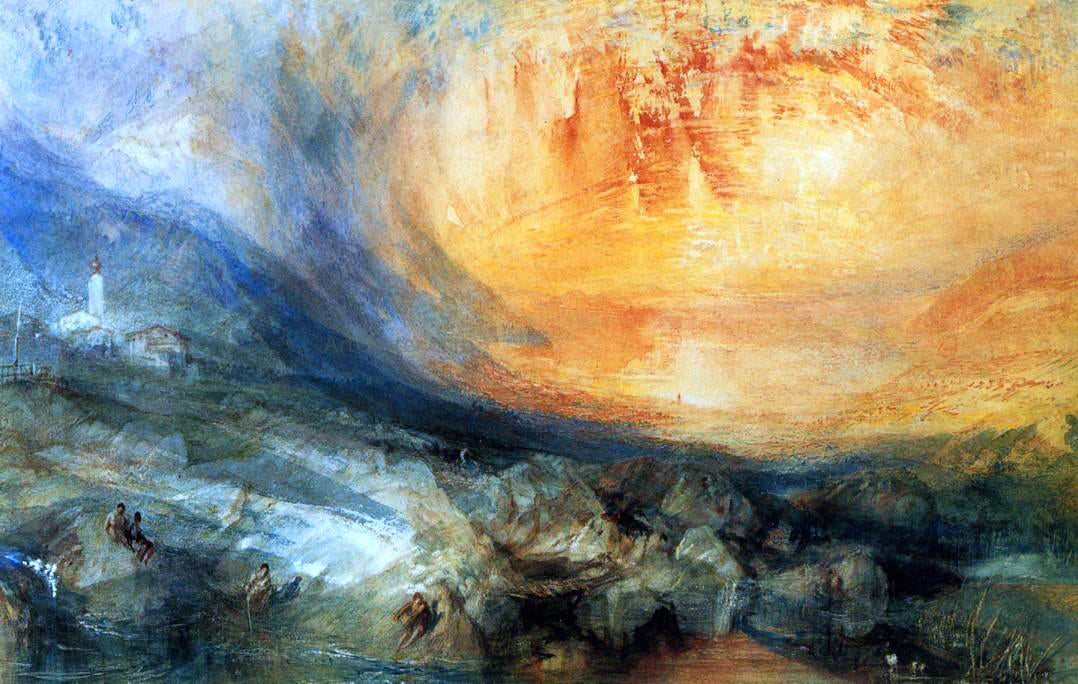  Joseph William Turner Goldau - Canvas Print