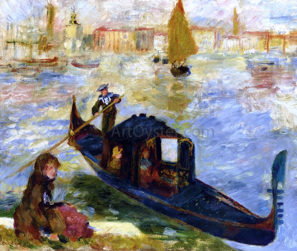  Pierre Auguste Renoir Gondola, Venice - Canvas Print