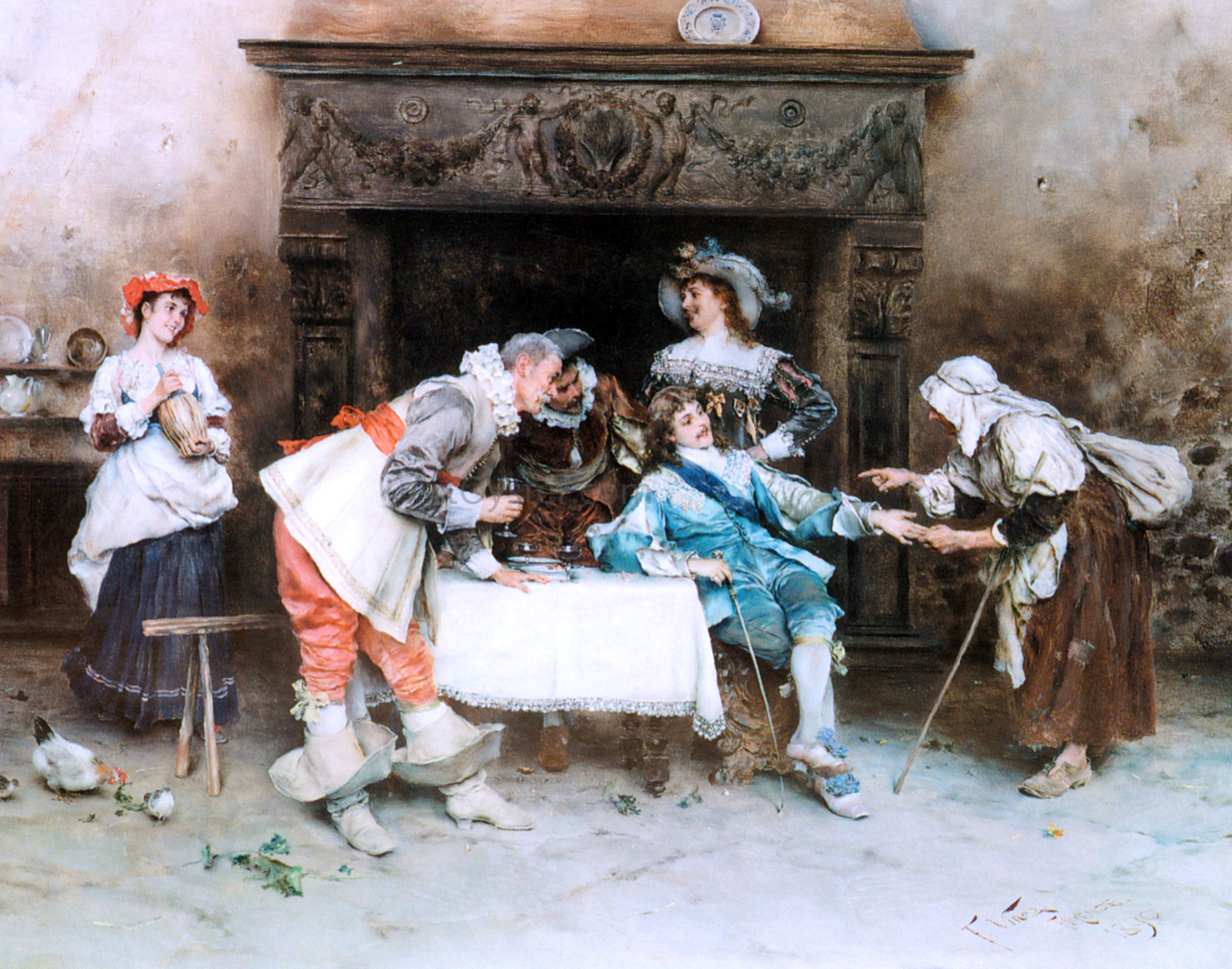 Francesco Vinea Good Health and Good Fortune Canvas Print – Art MegaMart