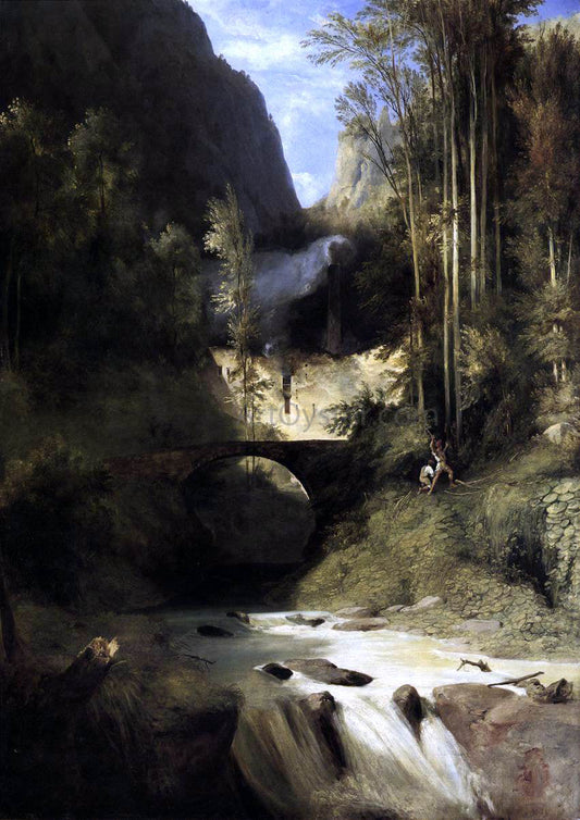  Carl Blechen Gorge at Amalfi - Canvas Print