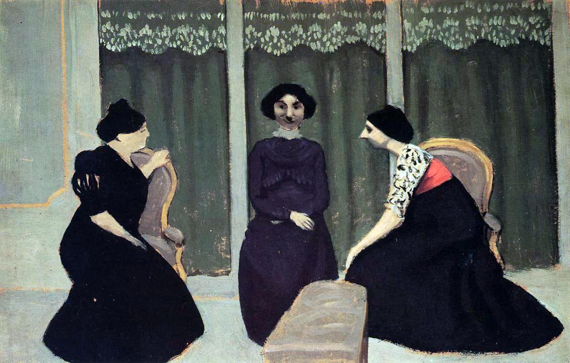  Felix Vallotton Gossip - Canvas Print