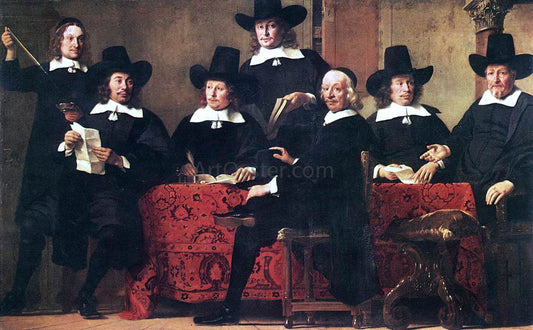  Ferdinand Bol Governors of the Wine Merchant's Guild - Canvas Print
