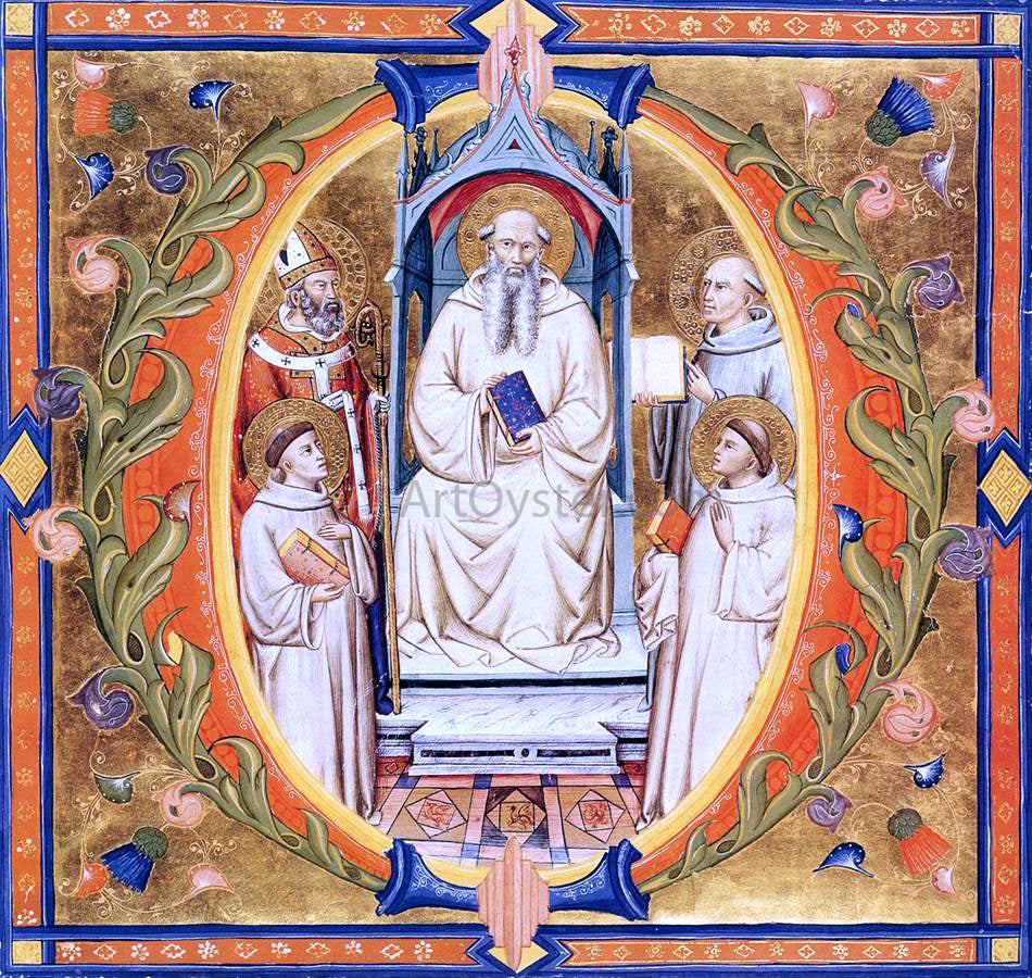  Don Silvestro Die Gherarducci Gradual from Santa Maria degli Angeli (Folio 90) - Canvas Print
