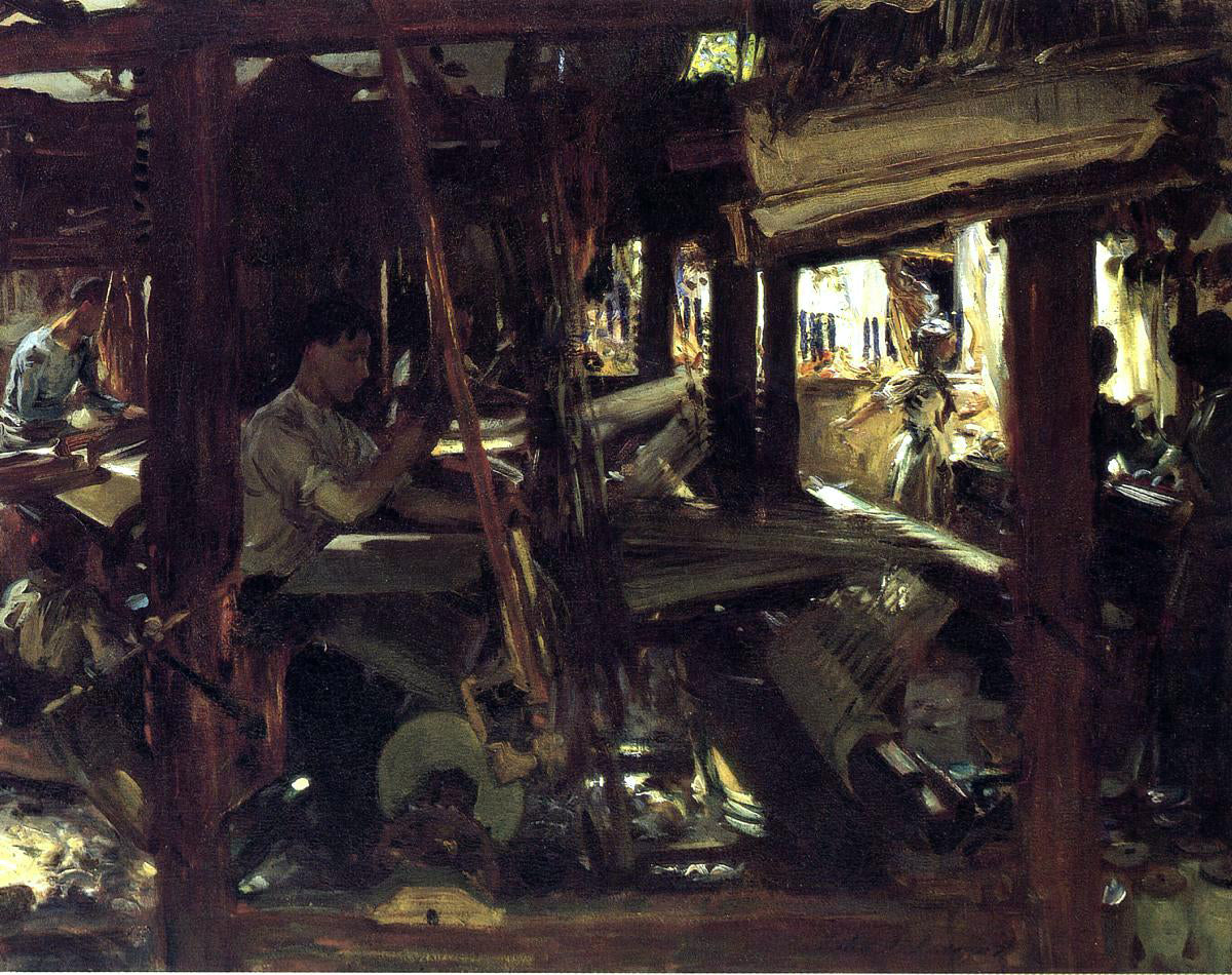  John Singer Sargent Granada: The Weavers - Canvas Print