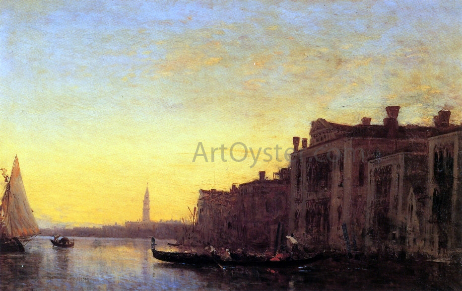  Felix Ziem Grand Canal, Venice - Canvas Print