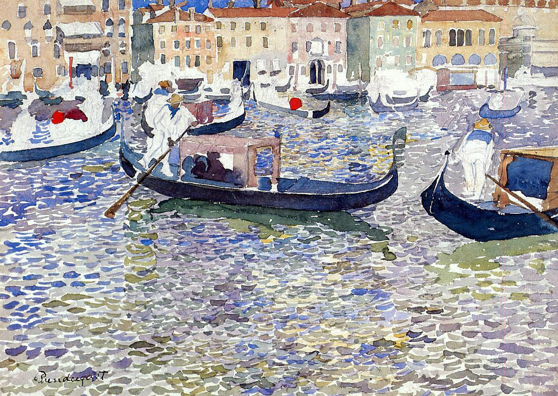  Maurice Prendergast Grand Canal, Venice - Canvas Print