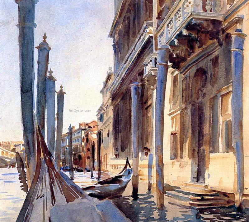  John Singer Sargent At the Grand Canal, Venice - Canvas Print