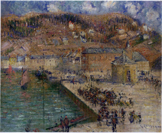  Gustave Loiseau Grand Quay at Fecamp - Canvas Print