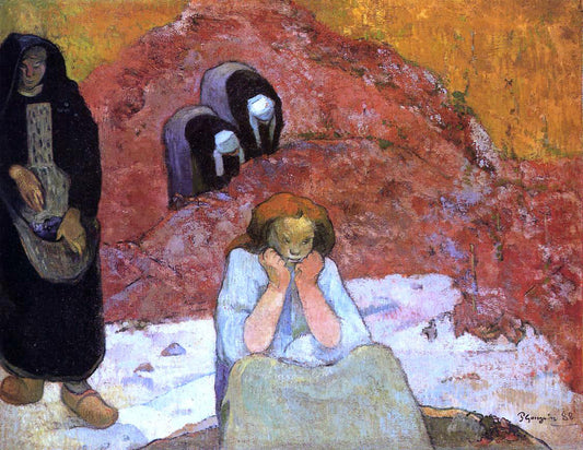  Paul Gauguin Grape Harvest in Arles (also known as Human Misery) - Canvas Print